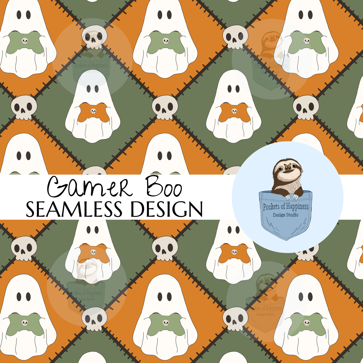 Gamer Boo Seamless