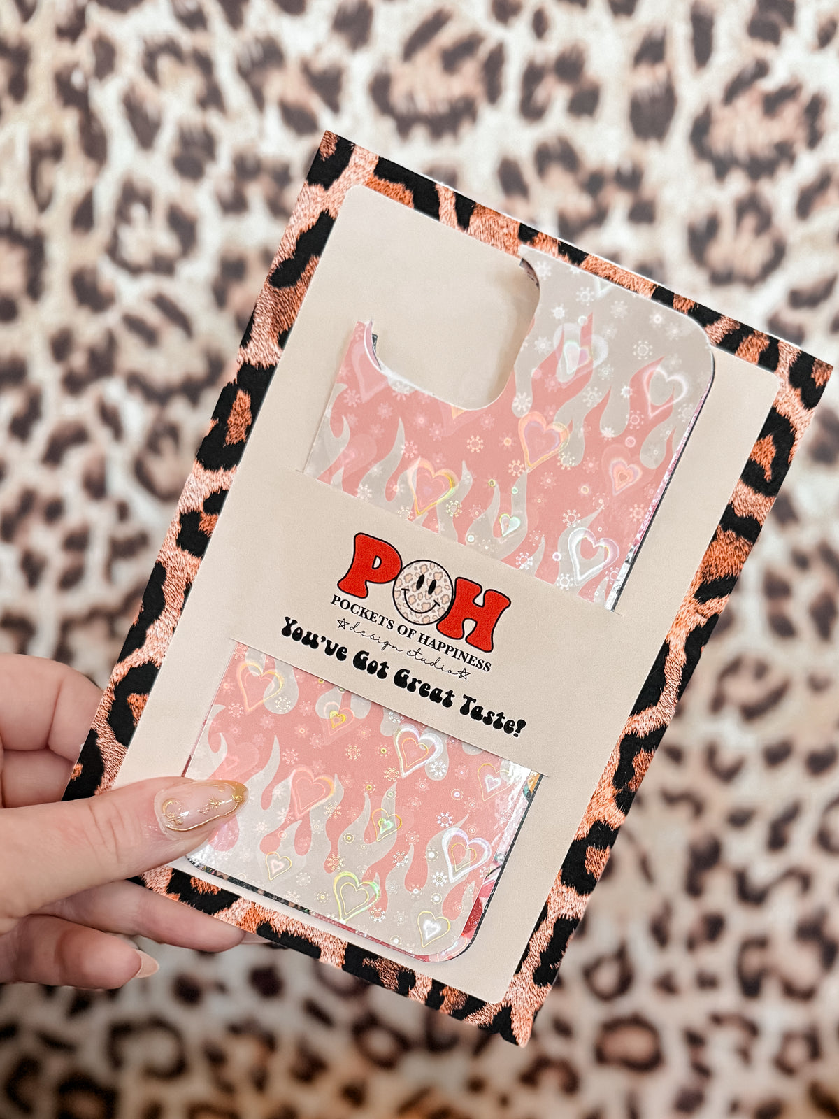 Pink Flames Insert