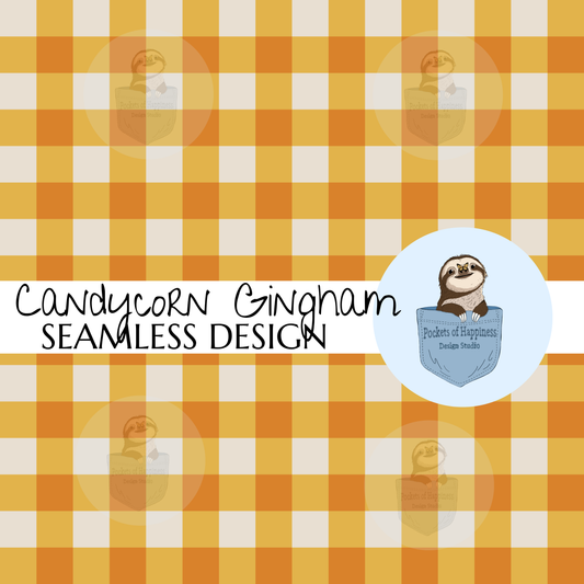Candy Corn Gingham