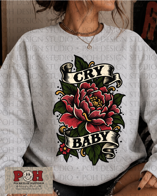 Crybaby Tattoo Style PNG