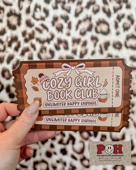 Cozy Girl Book Club Boomark